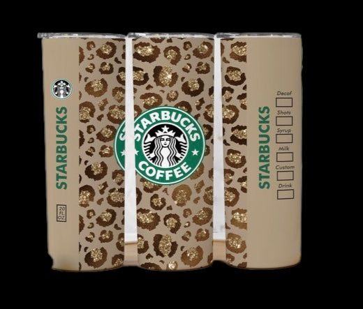 Starbucks Cheetah print Tumbler