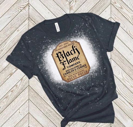 Black Flame Company dark heather navy Bleached Shirt
