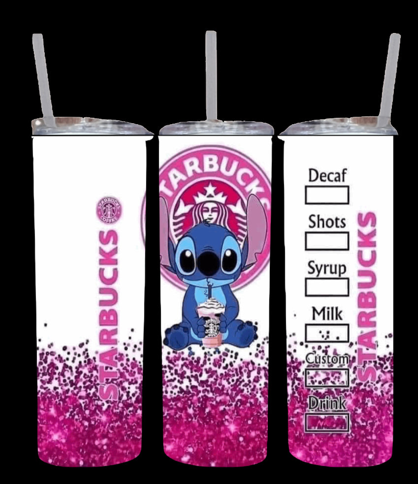 Disney Stitch Drink, Stitch Straw Cups, Kawaii Stitch