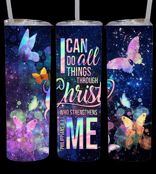 I can do all things through Christ tumbler