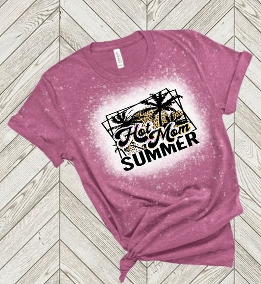 Hot Mom Summer mauve bleached Shirt