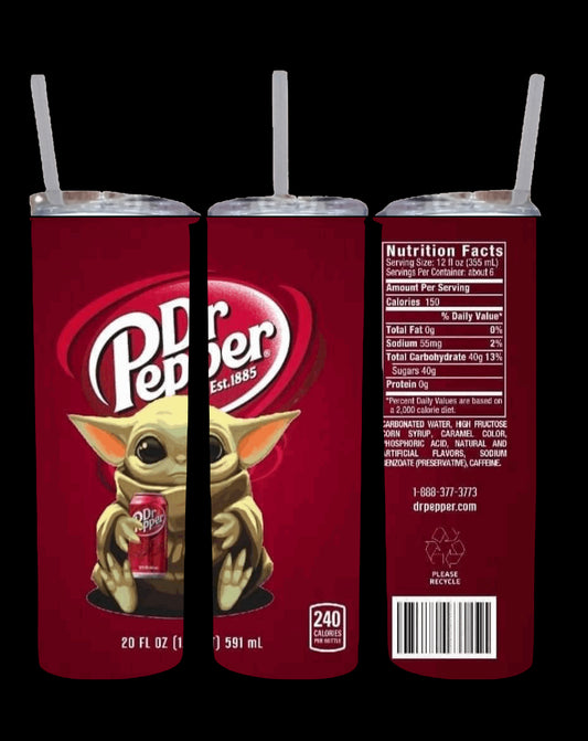 Dr Pepper Baby Yoda Tumbler