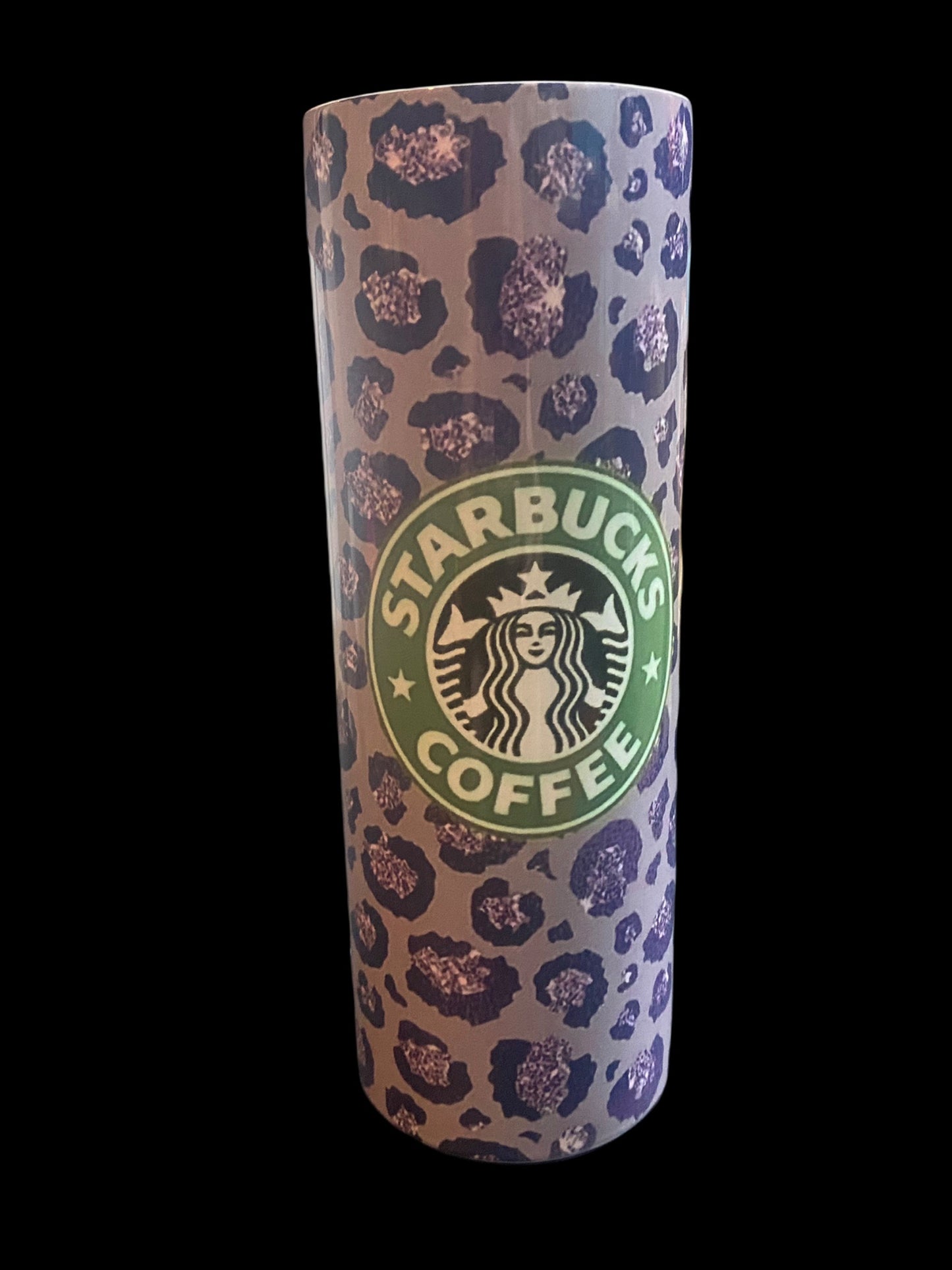 Starbucks Purple Leopard Print Tumbler