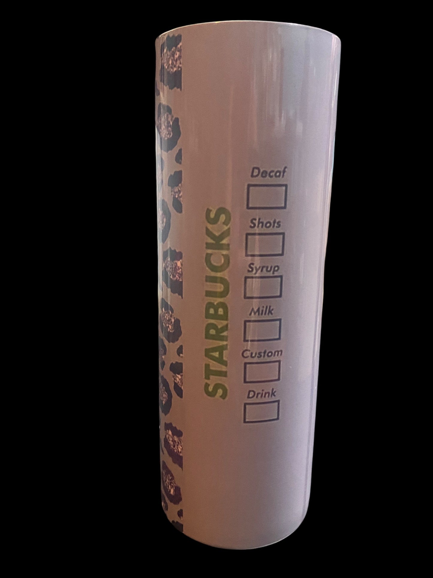 Starbucks Purple Leopard Print Tumbler