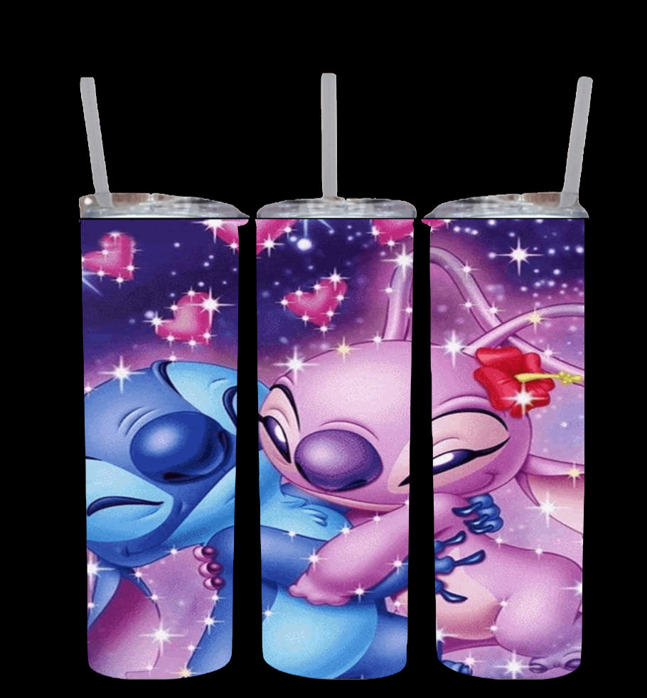 Stitch and Angel Tumbler